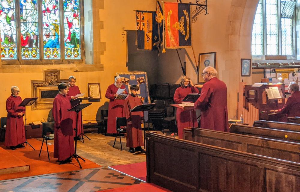 St Oswalds Church Oswestry - Socially Distanced Choir