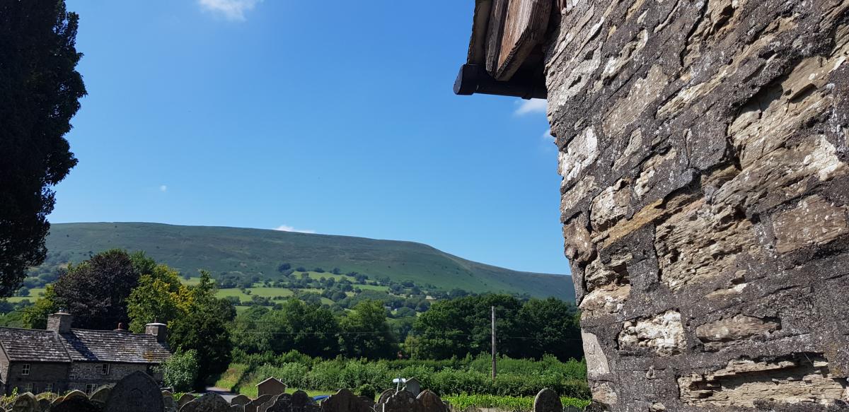 Black Mountains view from Clodock Church